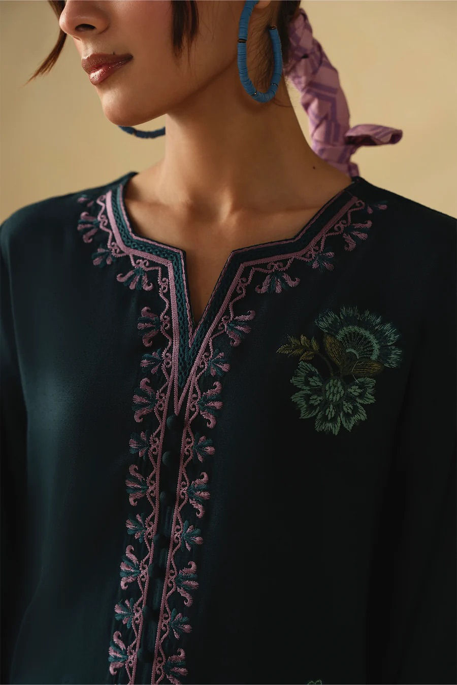 Thumbnail: Teal 2pcs- Mannat (medium,Xl)