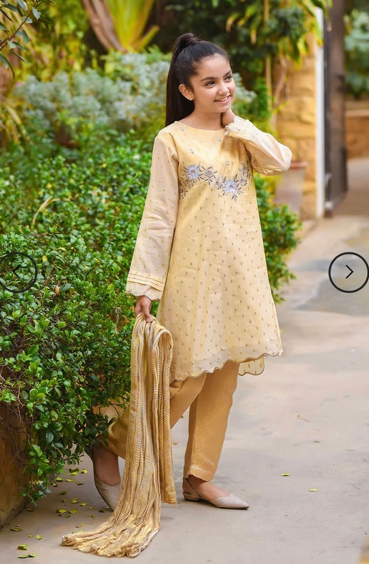 Thumbnail: Beige 3pcs-Ochre (9/10yr)