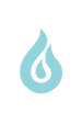 Melt marketing media water flame logo in monocrome blue.