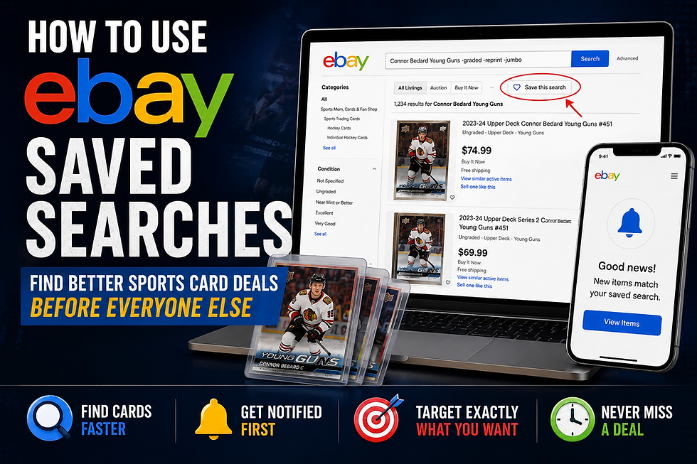 eBay Saved Searches for Sports Cards
