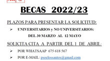 Becas de Estudio, curso 22/23.