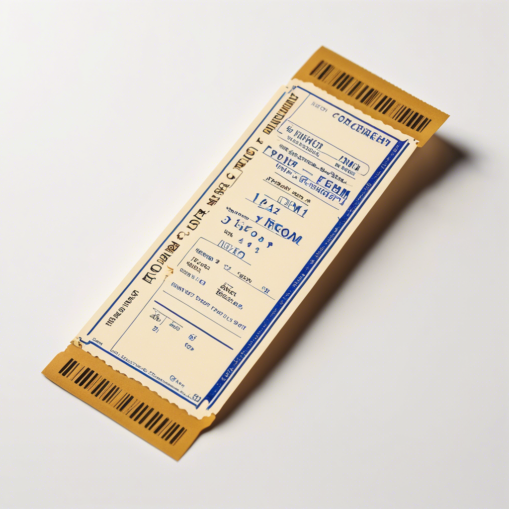Concert Ticket Replica