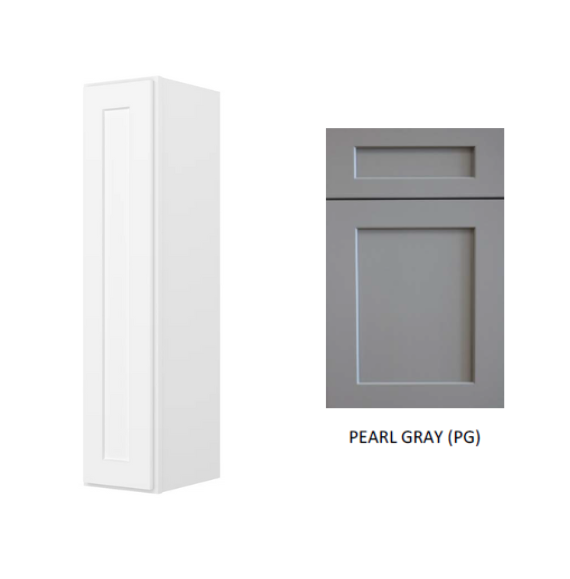 Thumbnail: Solid Wood Plywood Kitchen Wall Cabinet with One Door & Three Shelves