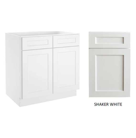 Thumbnail: Solid Wood Plywood Base Kitchen Cabinet with Two Soft-Close Drawers & Two Doors