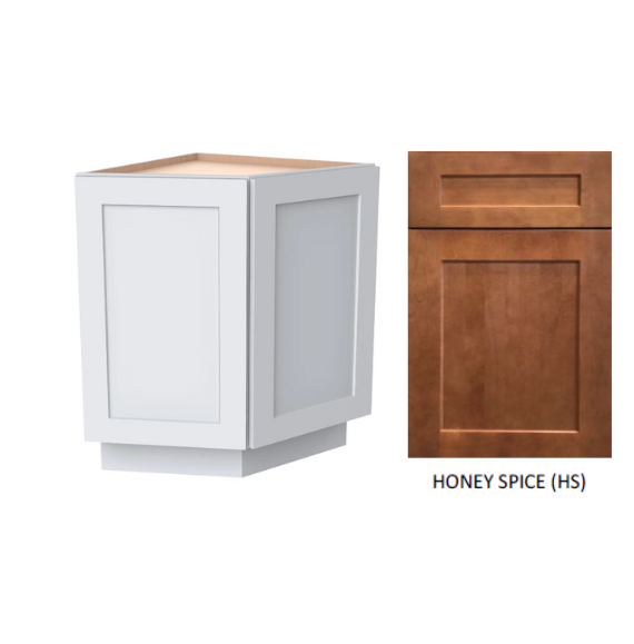 Thumbnail: Solid Wood Plywood Base Kitchen Corner Cabinet with Two Doors & One Shelf