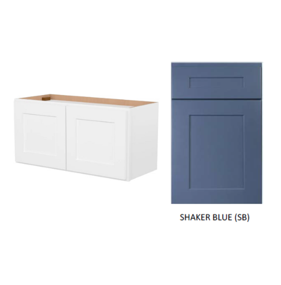 Thumbnail: Solid Wood Plywood Kitchen Wall Bridge Cabinet with Two Soft-Close Doors NS-30"