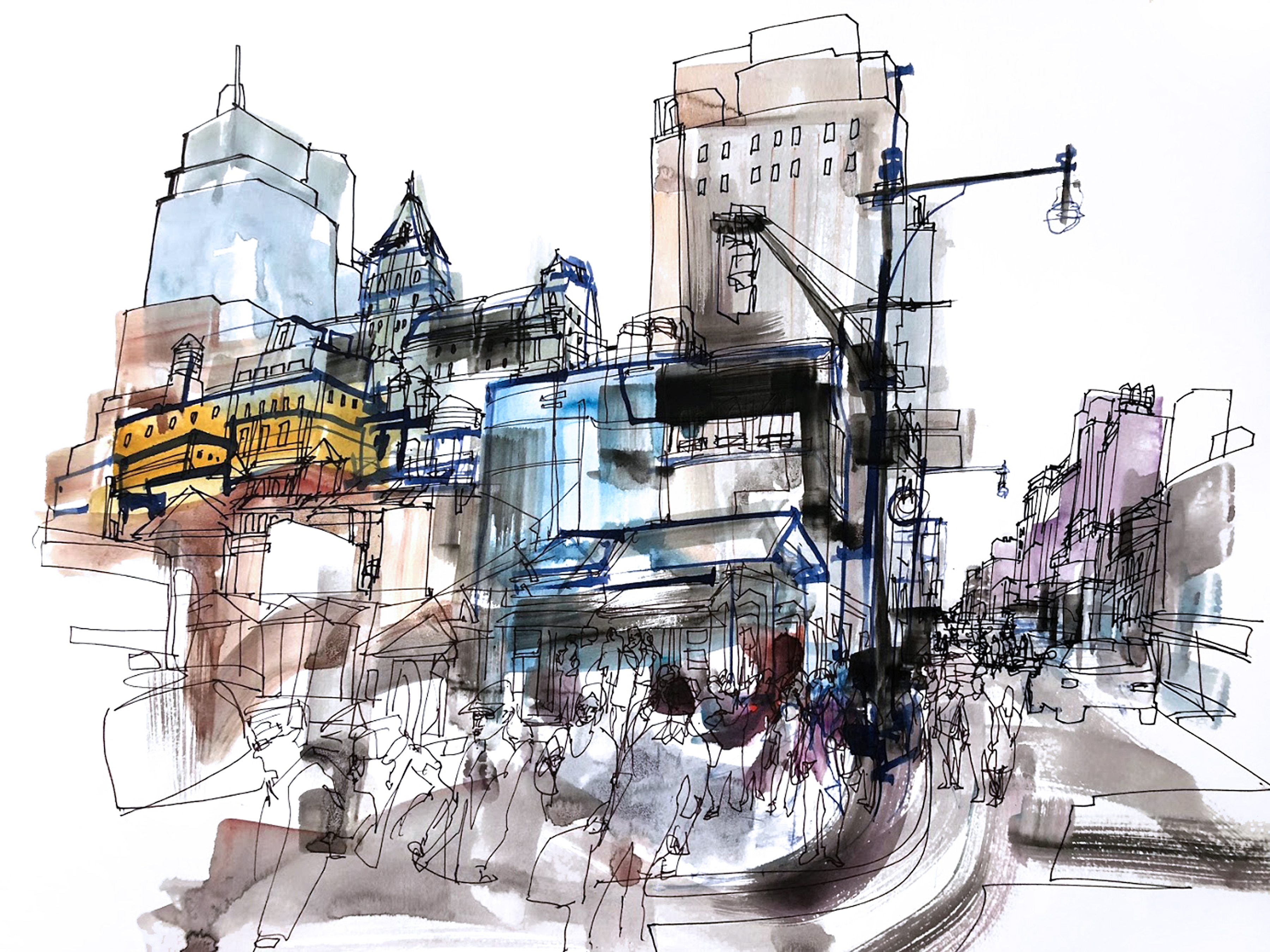 Midtown Manhattan drawing.