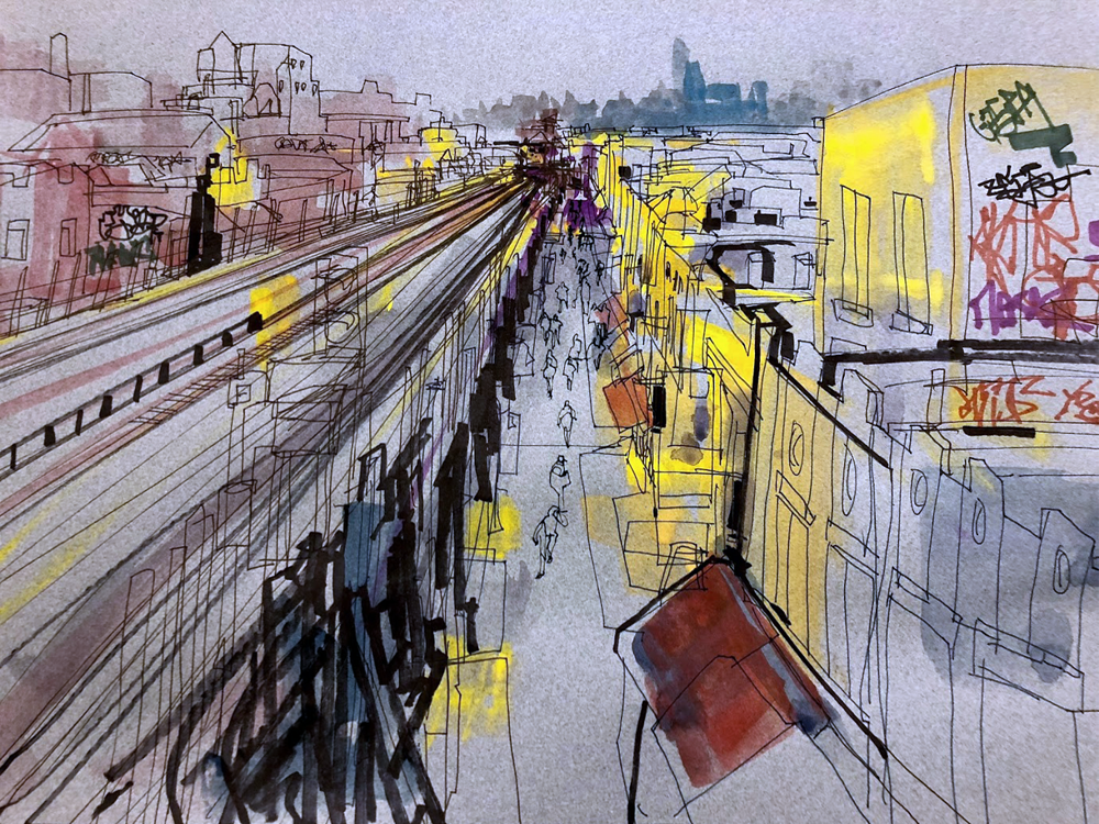 Roosevelt Avenue drawing.