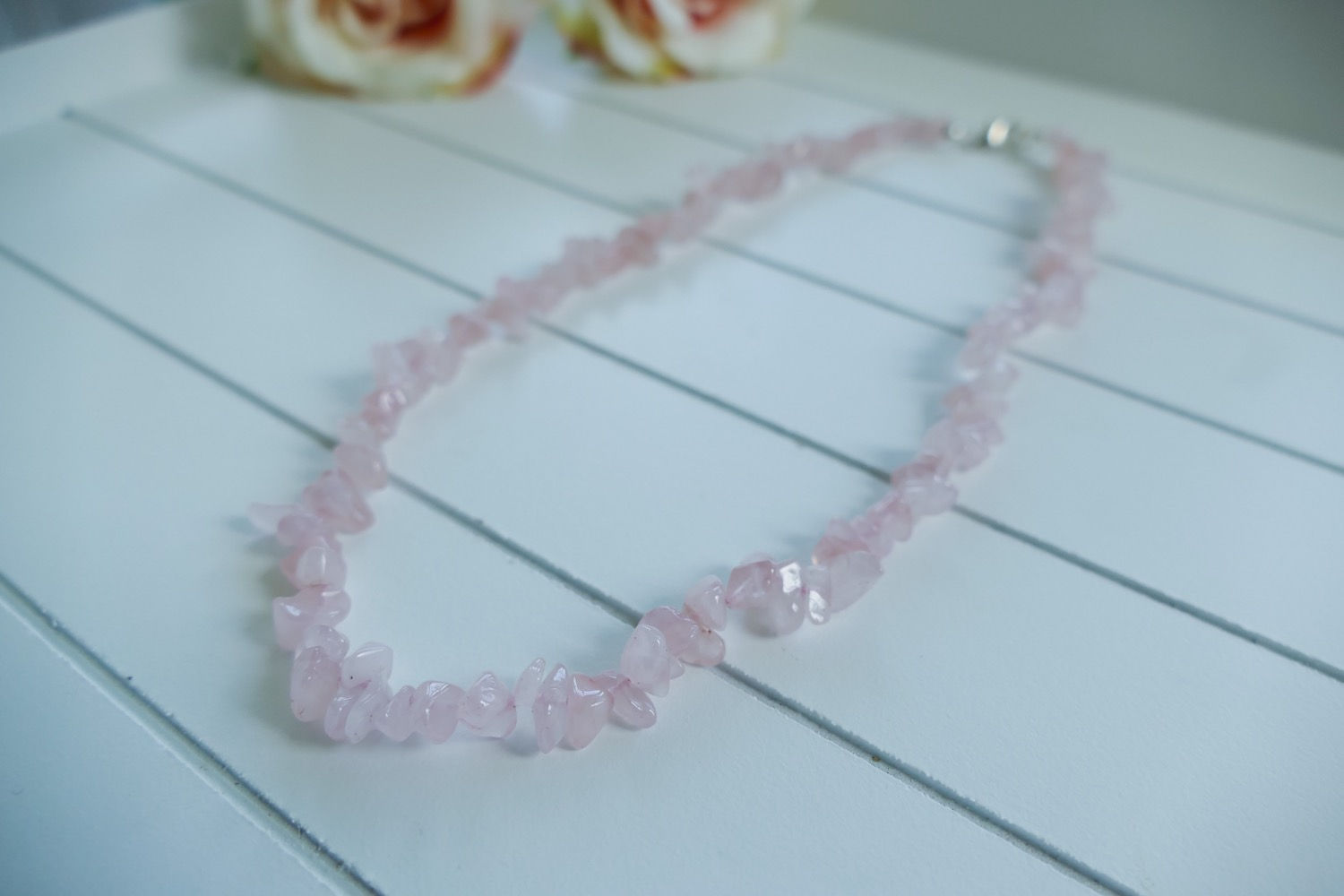 Rose Quartz Chip Necklace