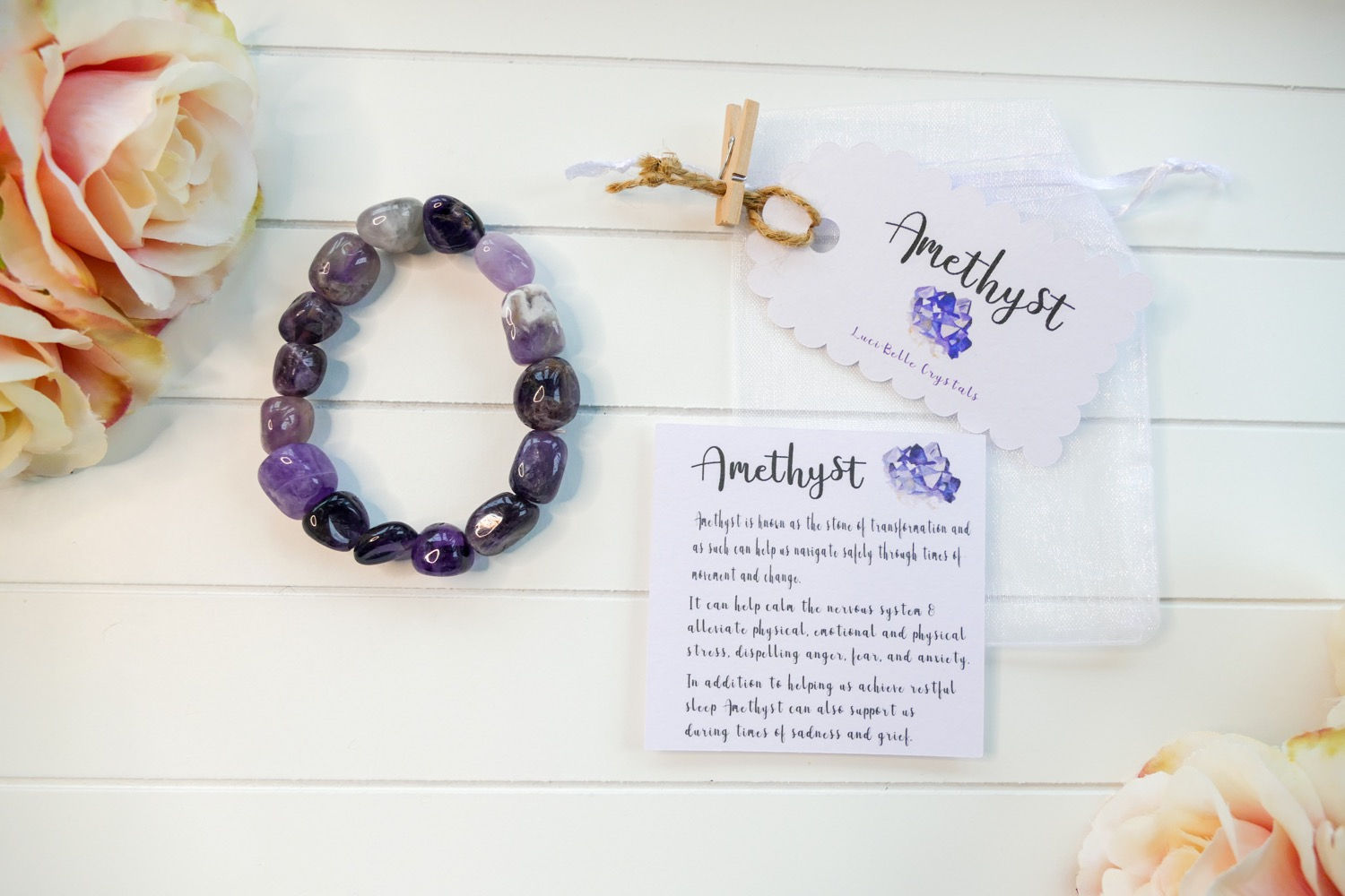 Amethyst Tumblestone Bracelet