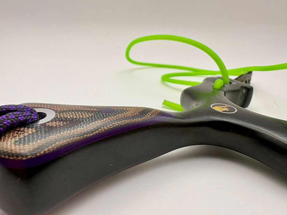 Thumbnail: 90mm OTT G10 Nova Tube and Flat Band Slingshot by Dave Longworth