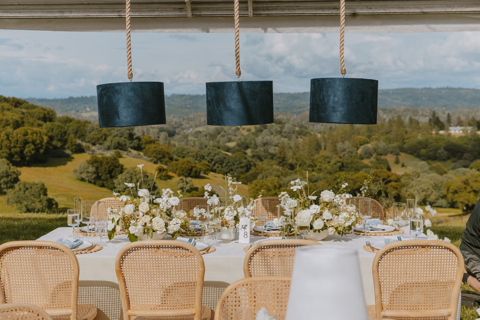 wedding table setting