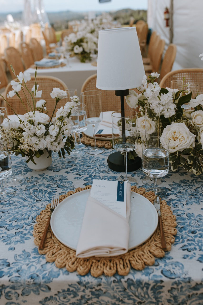 wedding table setting