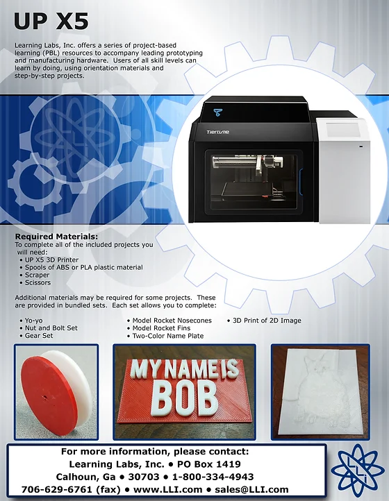 Learning Labs Inc Represents Tiertime Up 3d Printers