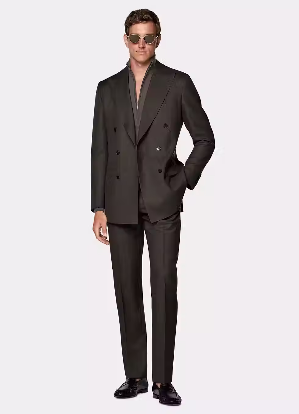 Miniatura: Terno Verde Musgo 6 botões