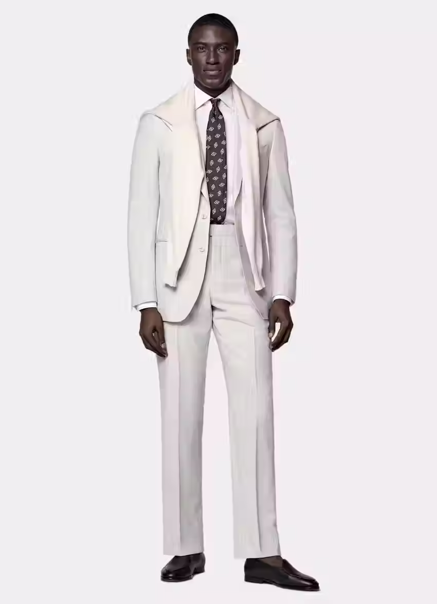 Miniatura: Terno Linho Cinza