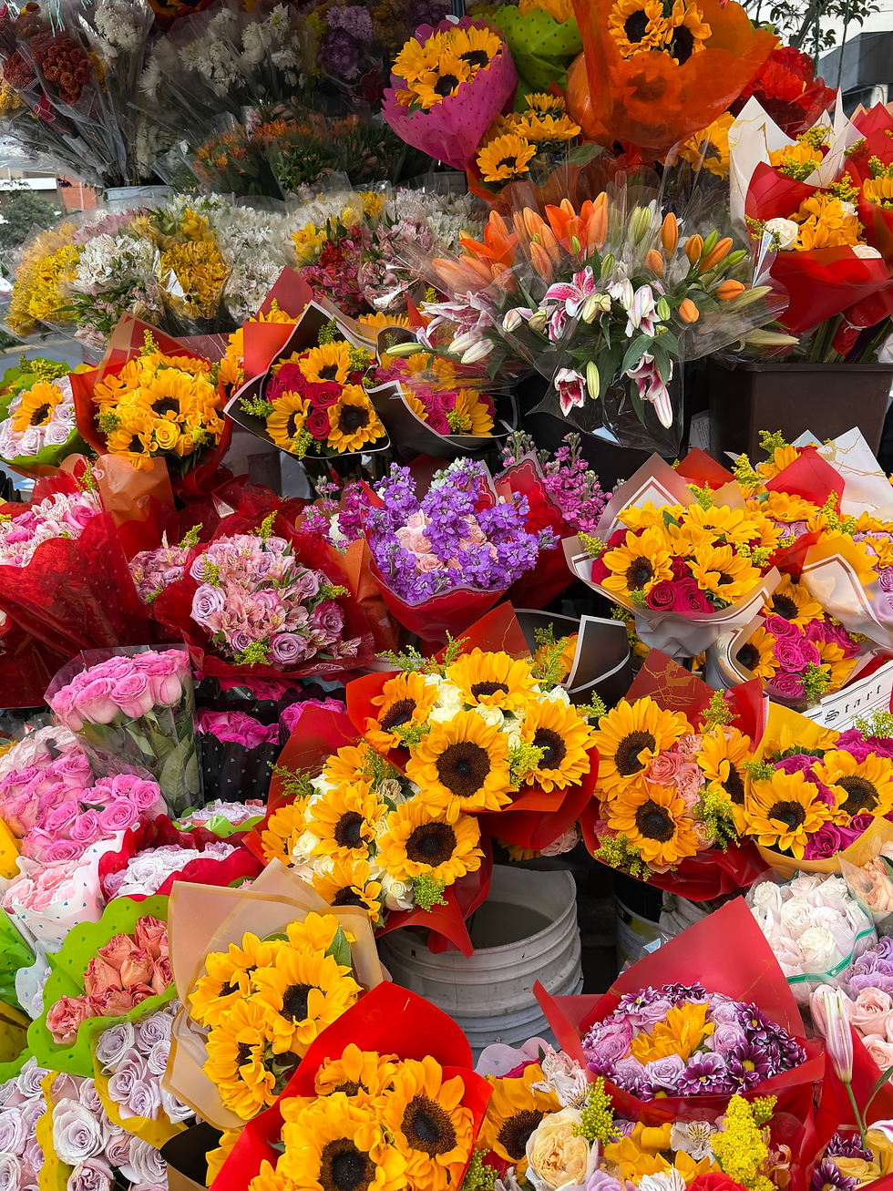 So many flower stands