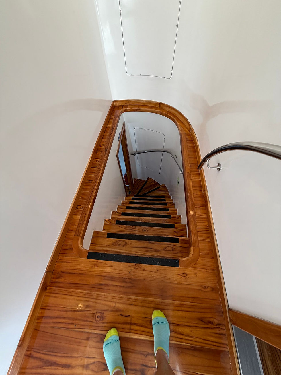 Stairs built for younger knees