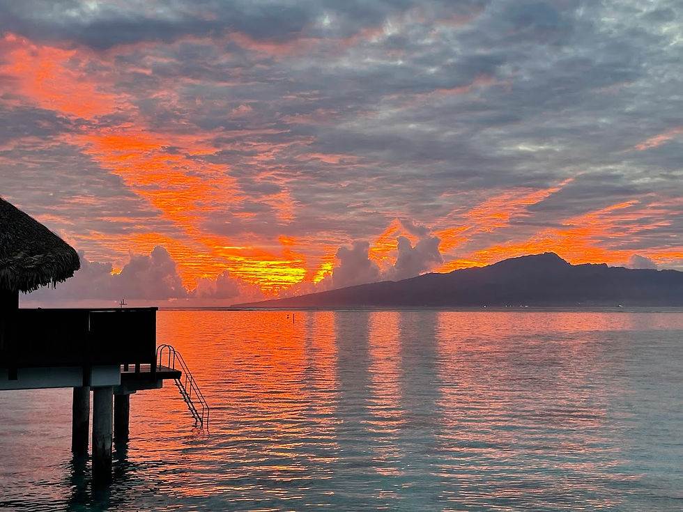 Sunrise at the Sofitel. Pinch me!