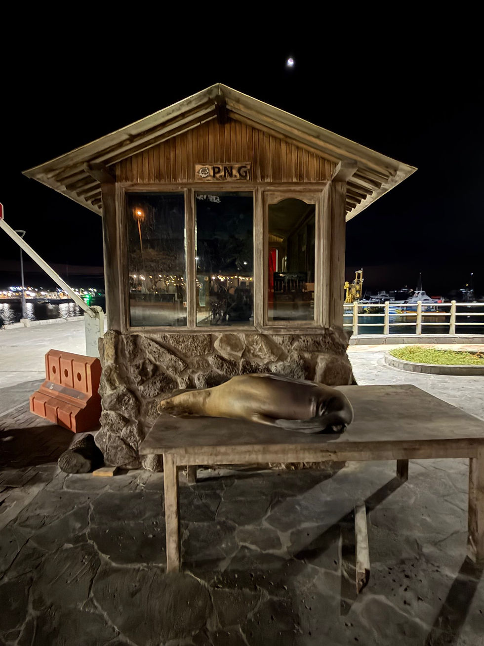 Taking over the welcome center booth