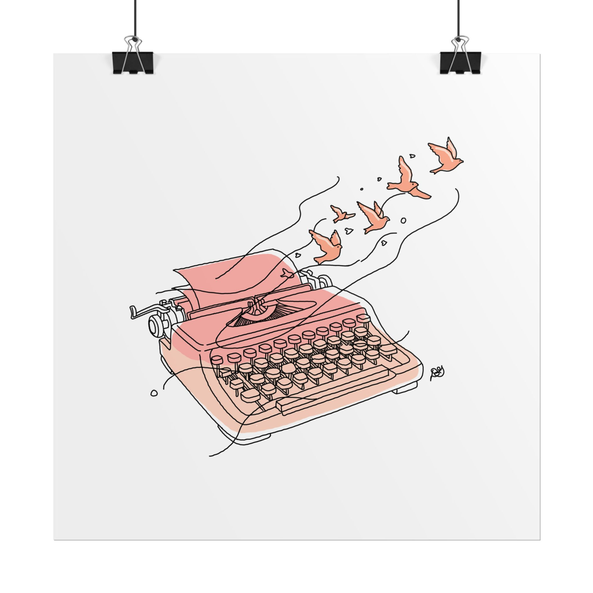 Sent – Art Print | Hand-Drawn Line Art | Evil B Creative