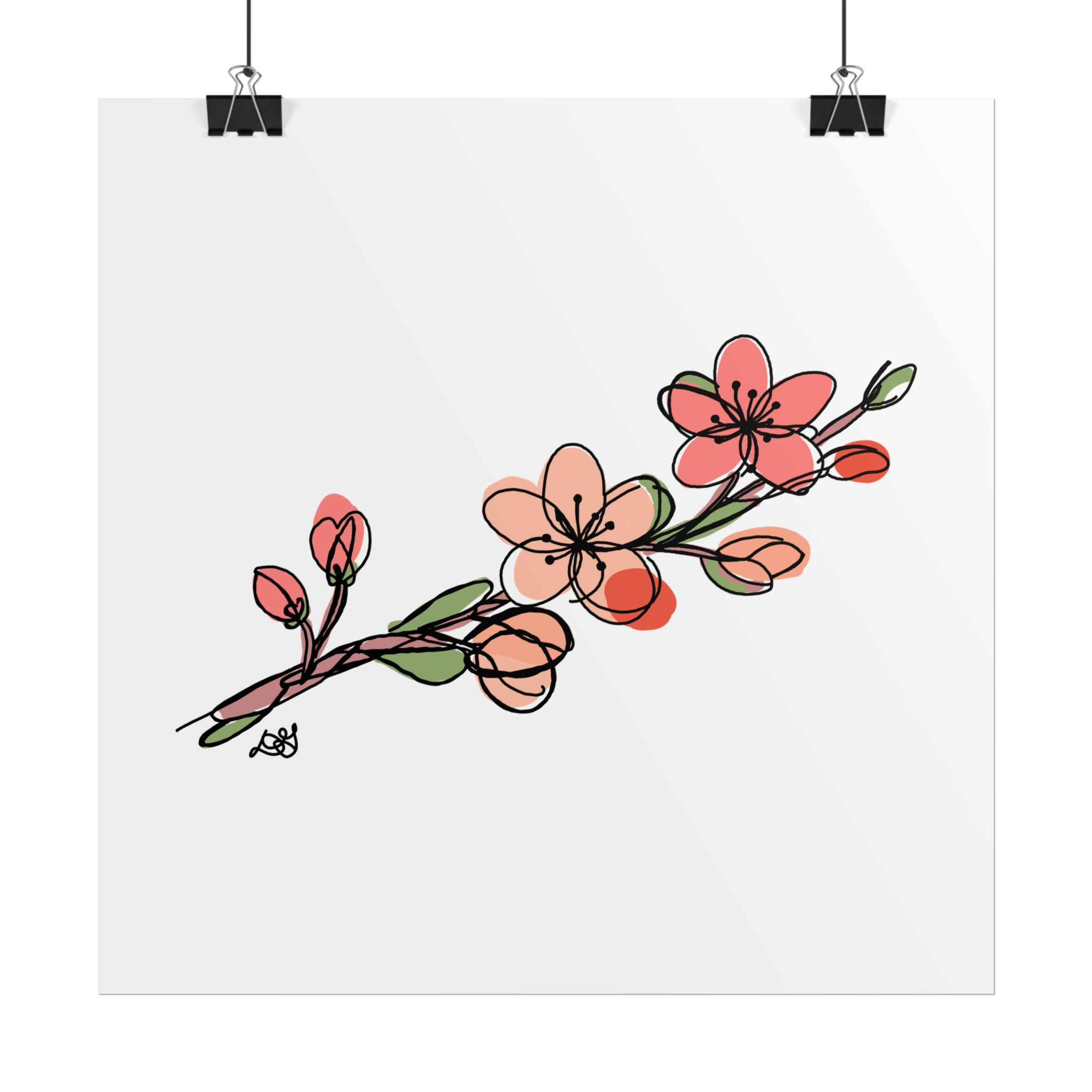 Short Season – Art Print | Hand-Drawn Line Art | Evil B Creative