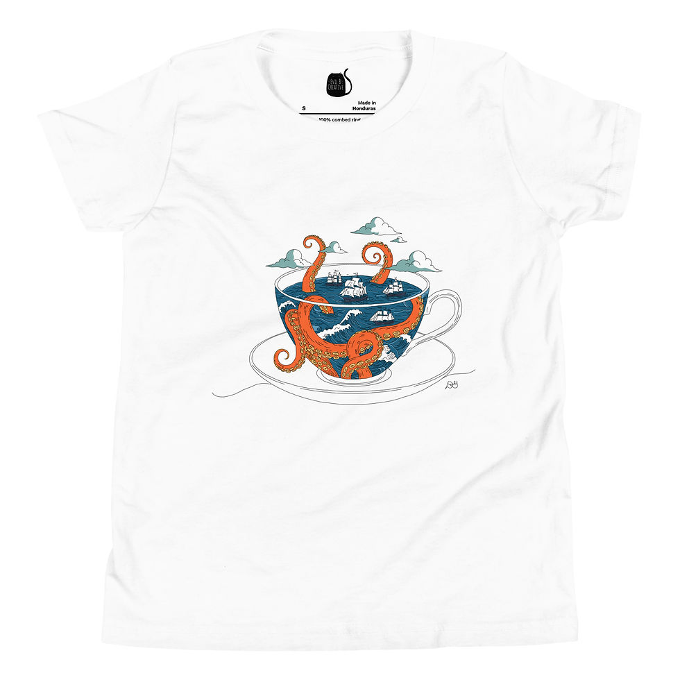Evil B Creative Kids – Graphic Tee | Octopus in the Teacup
