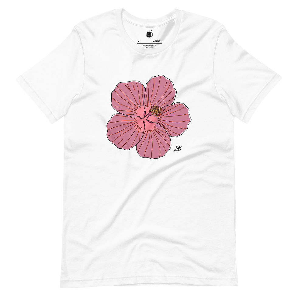 Evil B Creative – Core Collection All-Gender Graphic Tee | Hawaiian Flower