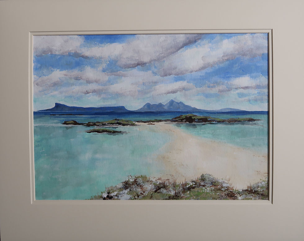 Eigg and Rhum from Morar