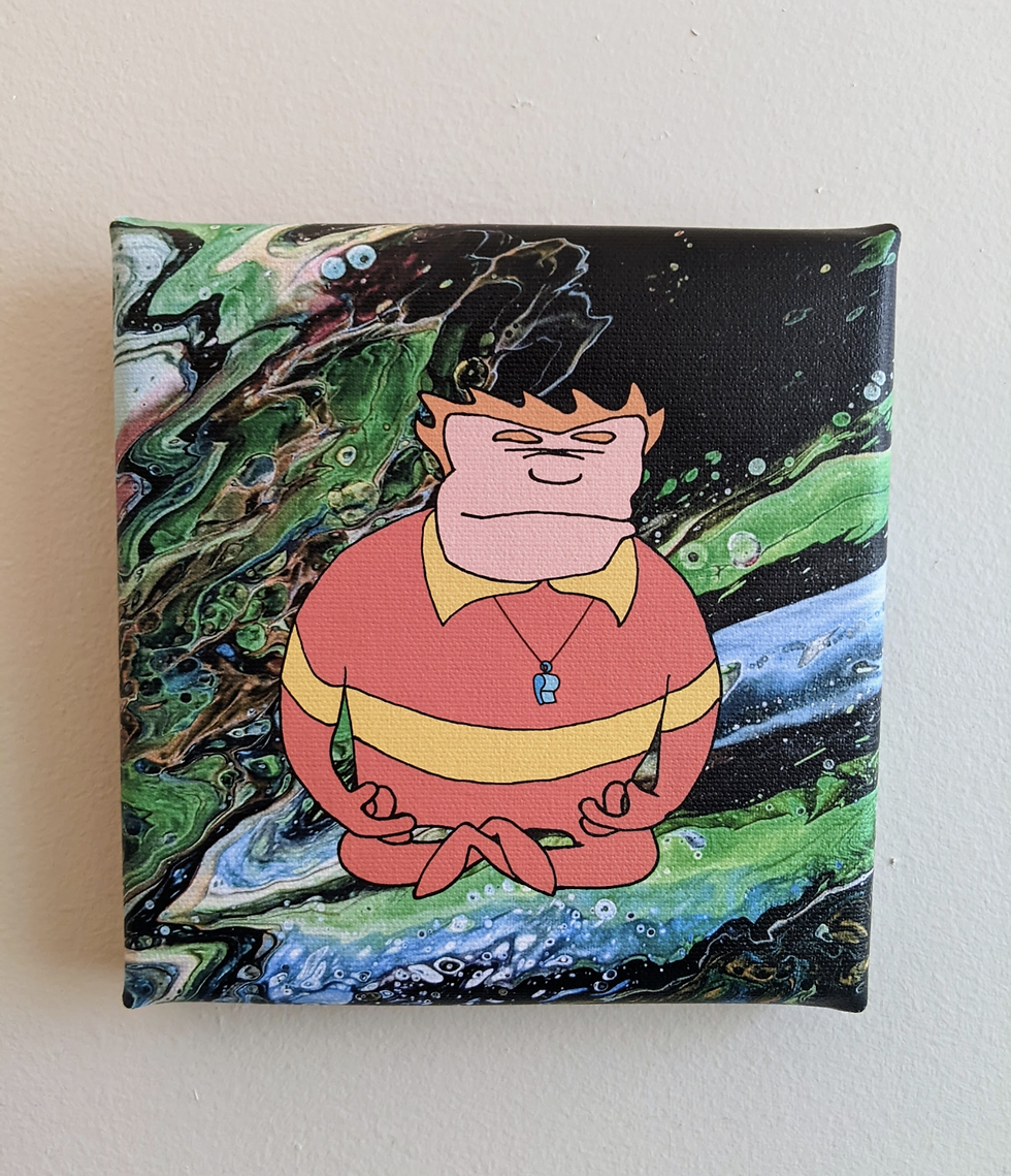 Thumbnail: Meditating McGuirk Canvas Print