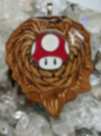 Mushroom Pinecone Pendant (Large)