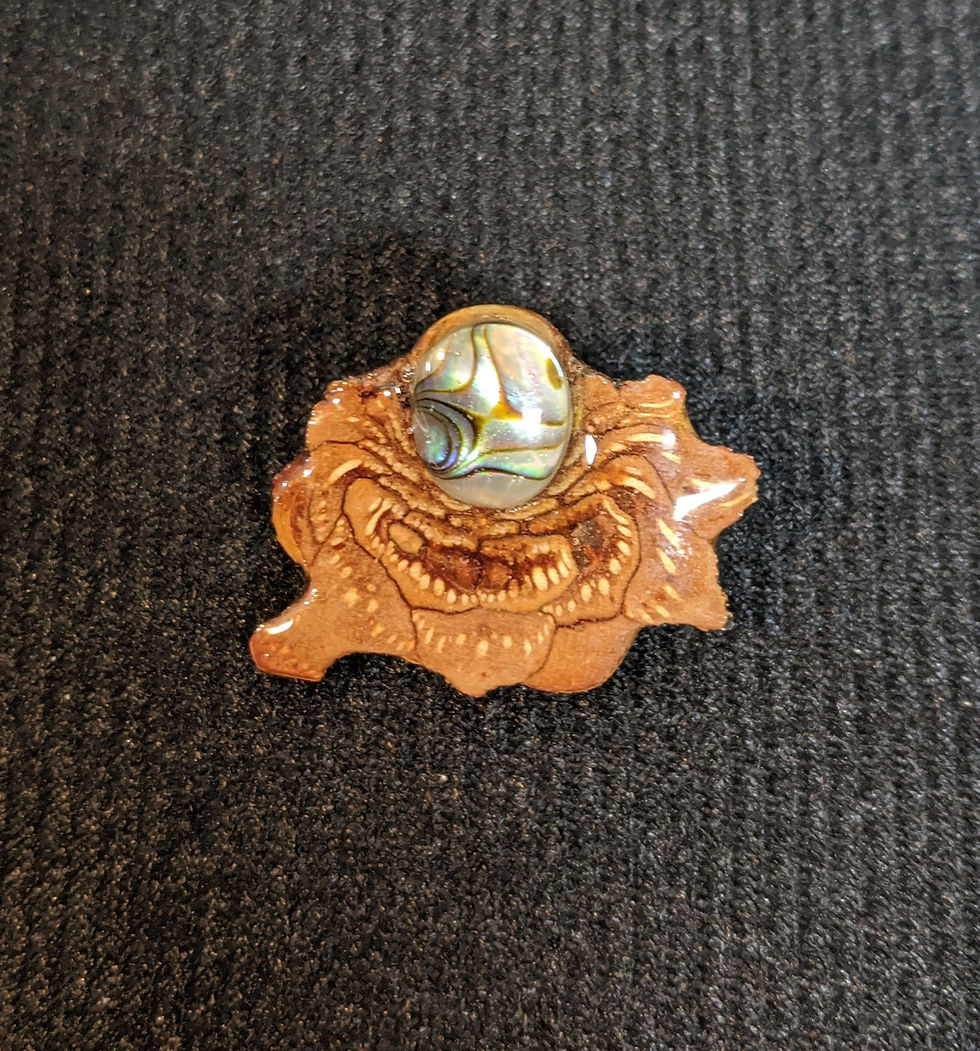 Thumbnail: Abalone Pinecone Pin (small)