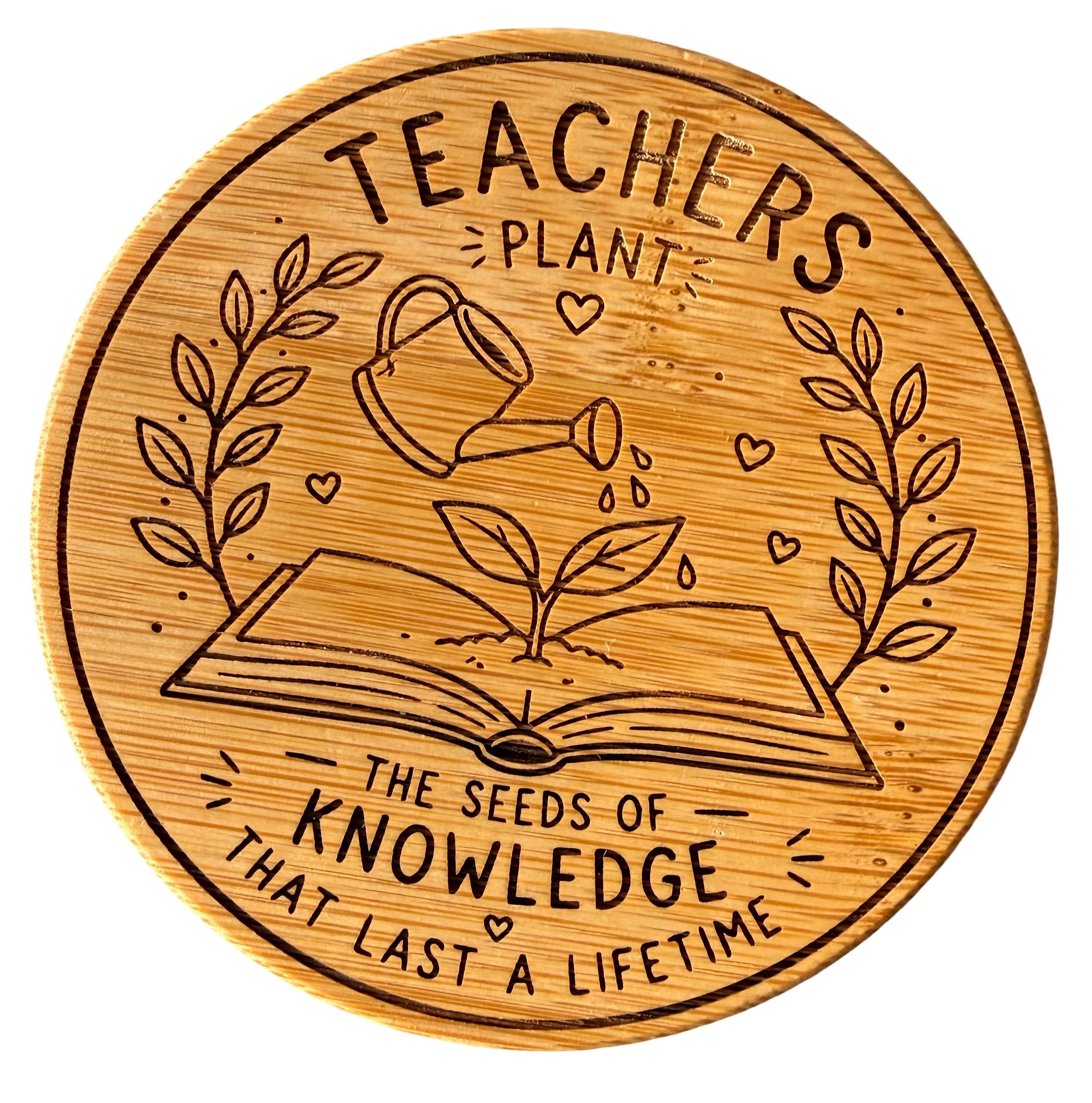 Glass Jar - Teacher Appreciation - Seeds of Knowledge