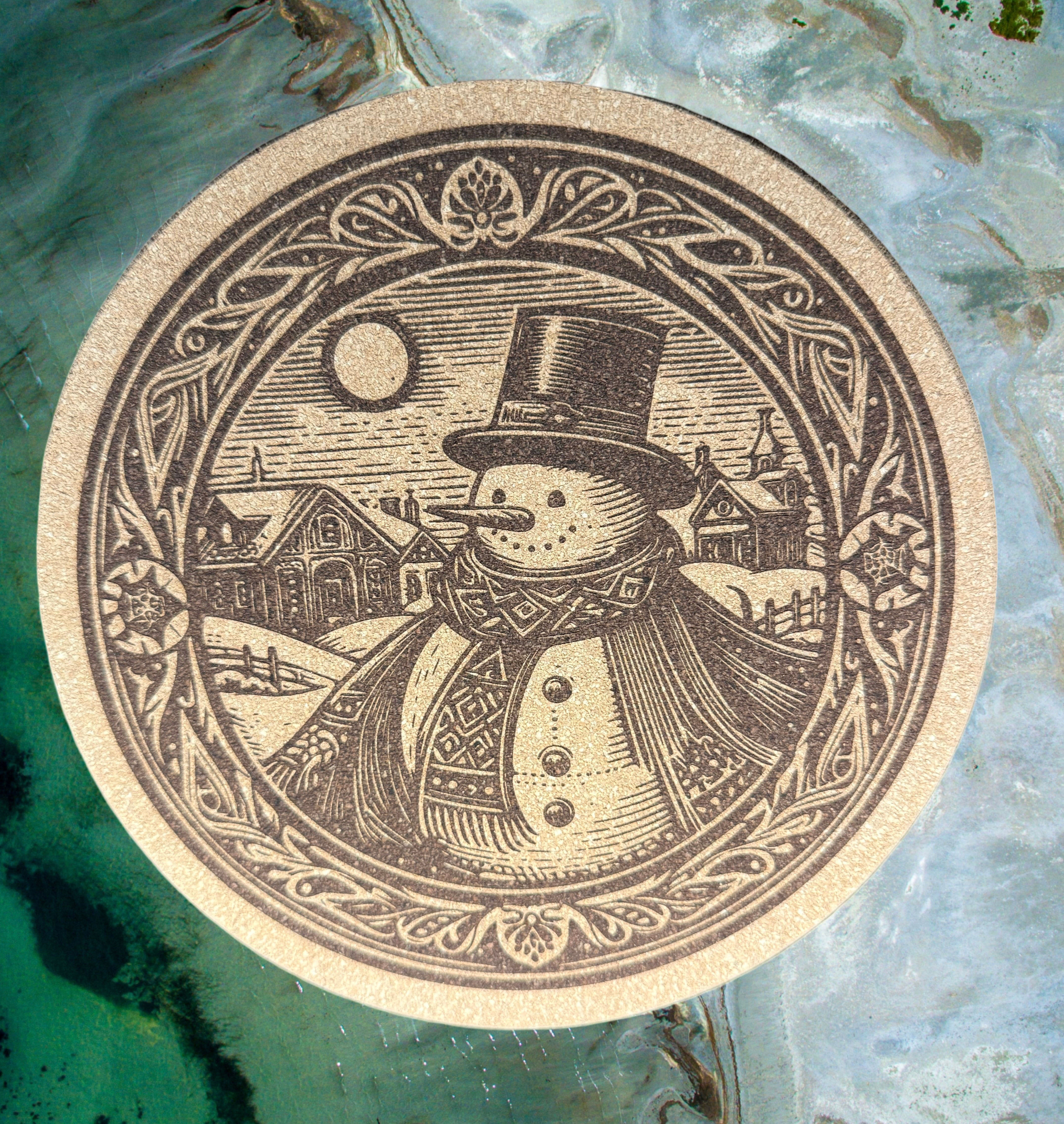 Snowman Trivet - 8”