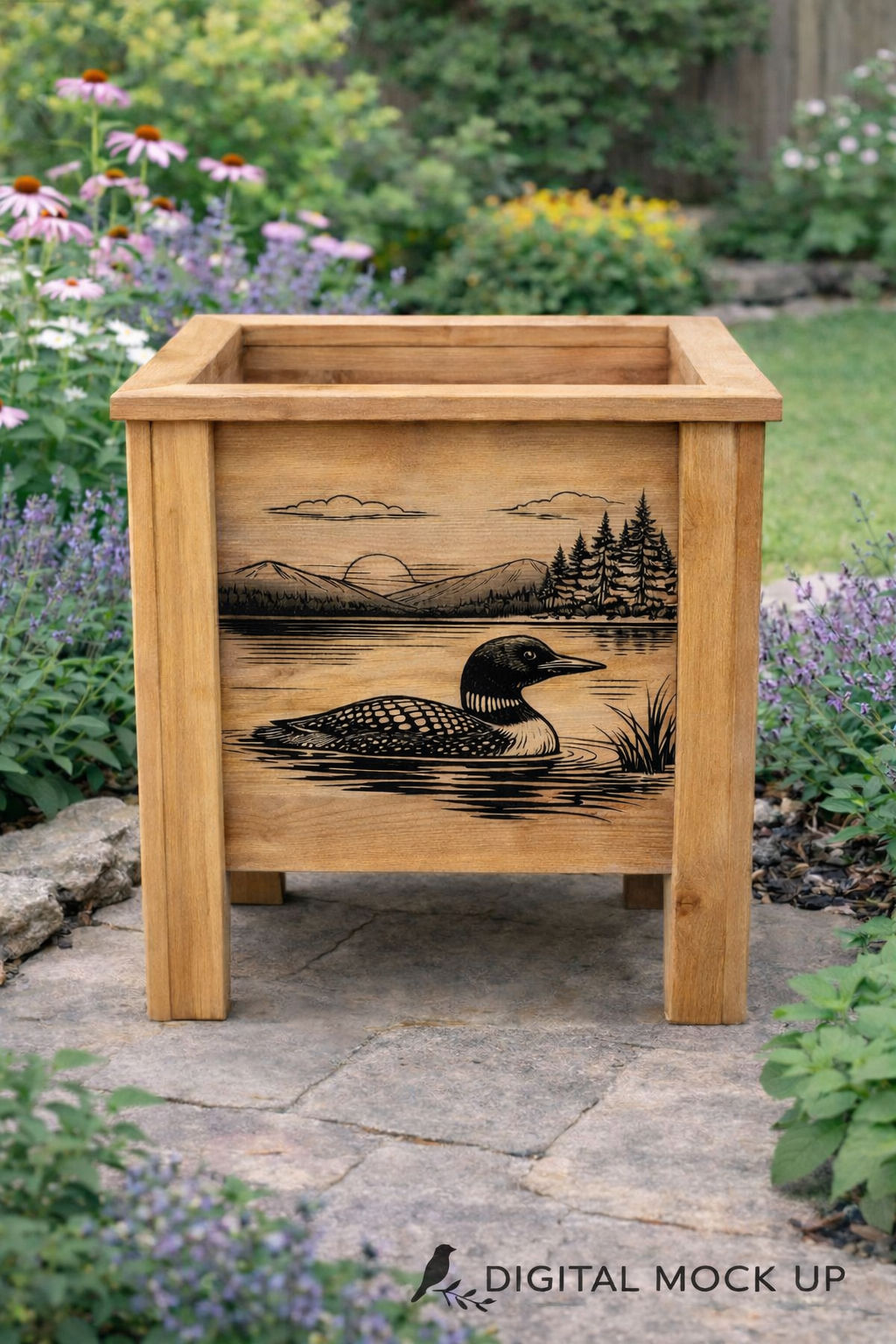 Cedar Planter - Loon