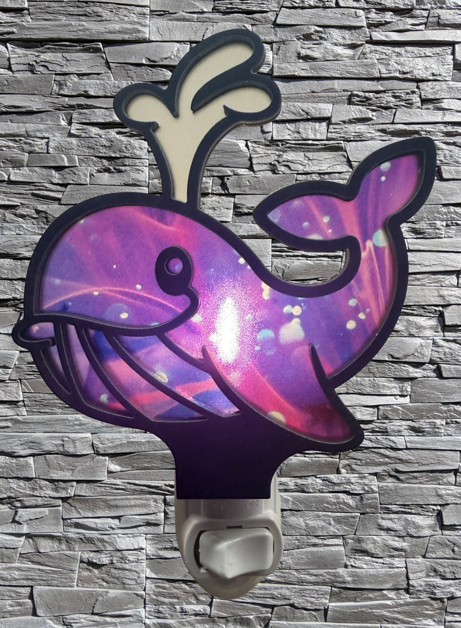 LED Nightlight - Purple Whale