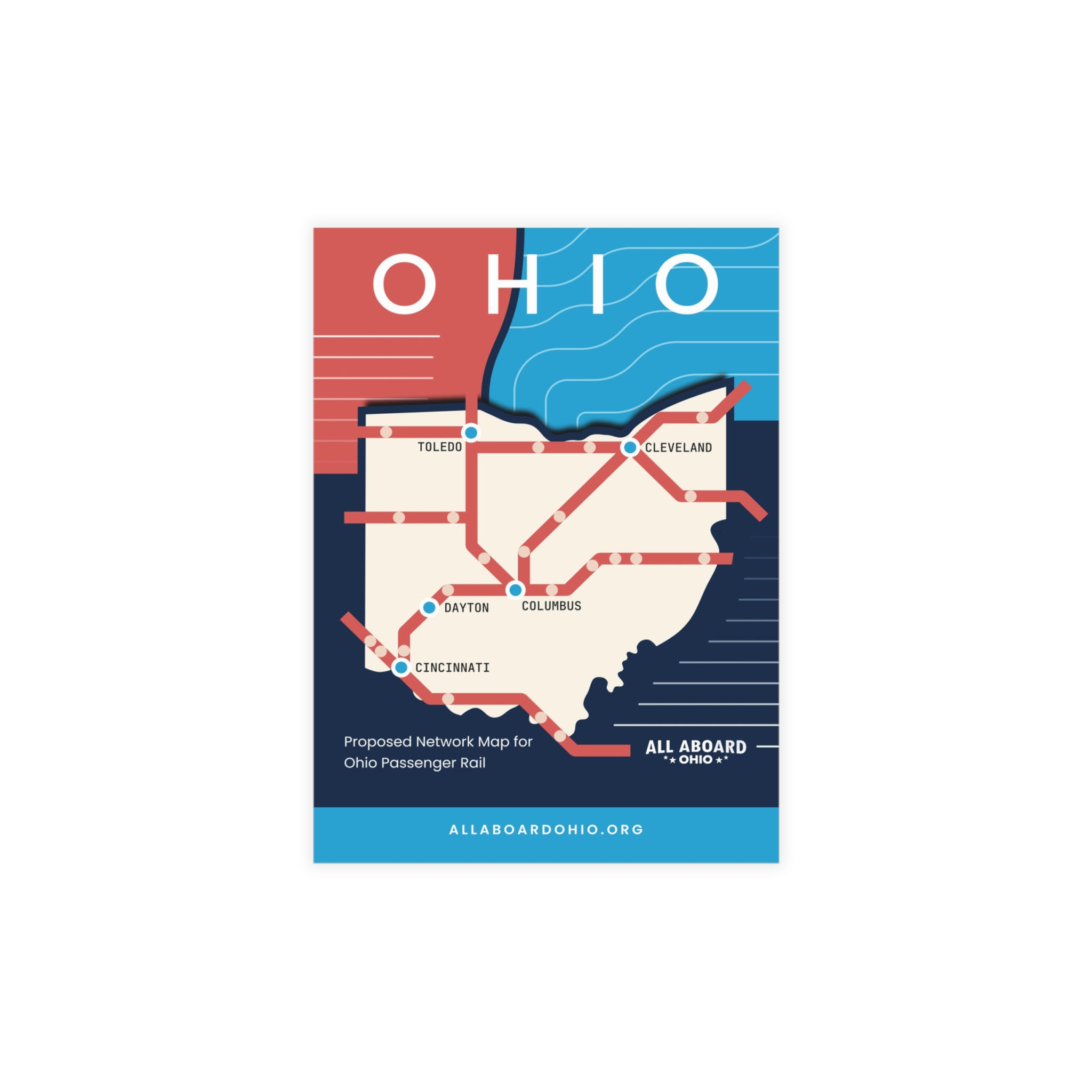 Advocacy Postcards - Ohio Map