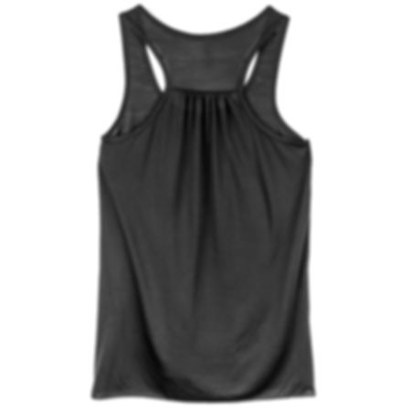 Ladies Black Flowy Racerback Tank