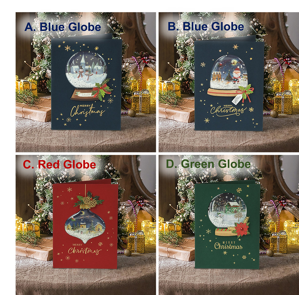 縮圖：3D飄雪水晶球聖誕卡 Snowing Crystal Global 3D Card