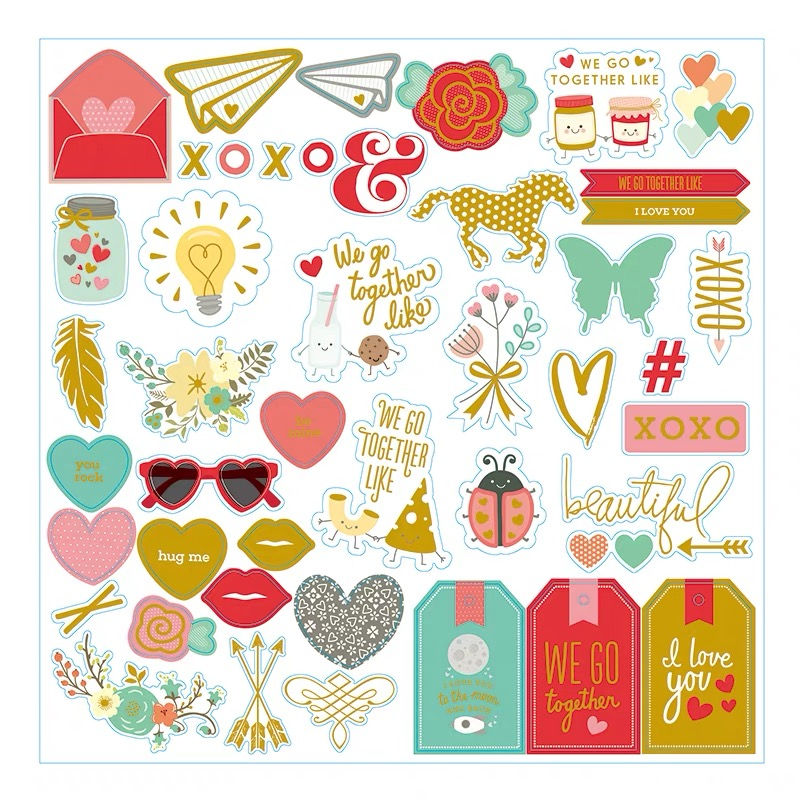 To the Moon ans Back! Diecut Stickers 貼紙 (44入)