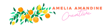 Amelia Amandine Creative - Logo, Illustration & Web Design