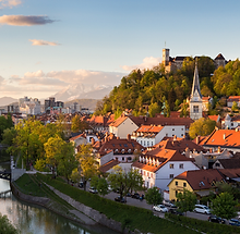 Morning in Ljubljana Slovenia