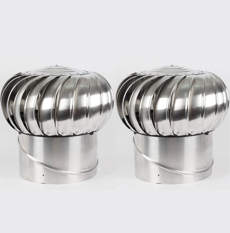 2 x Metallic Finish Whirlybirds + Install