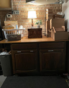 packing station created in the garage