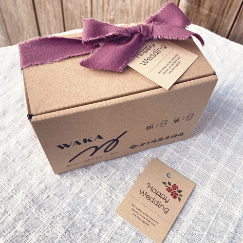 ラッピング「Happy Wedding」 | 金ケ崎薬草酒造 | 国産リキュール工場