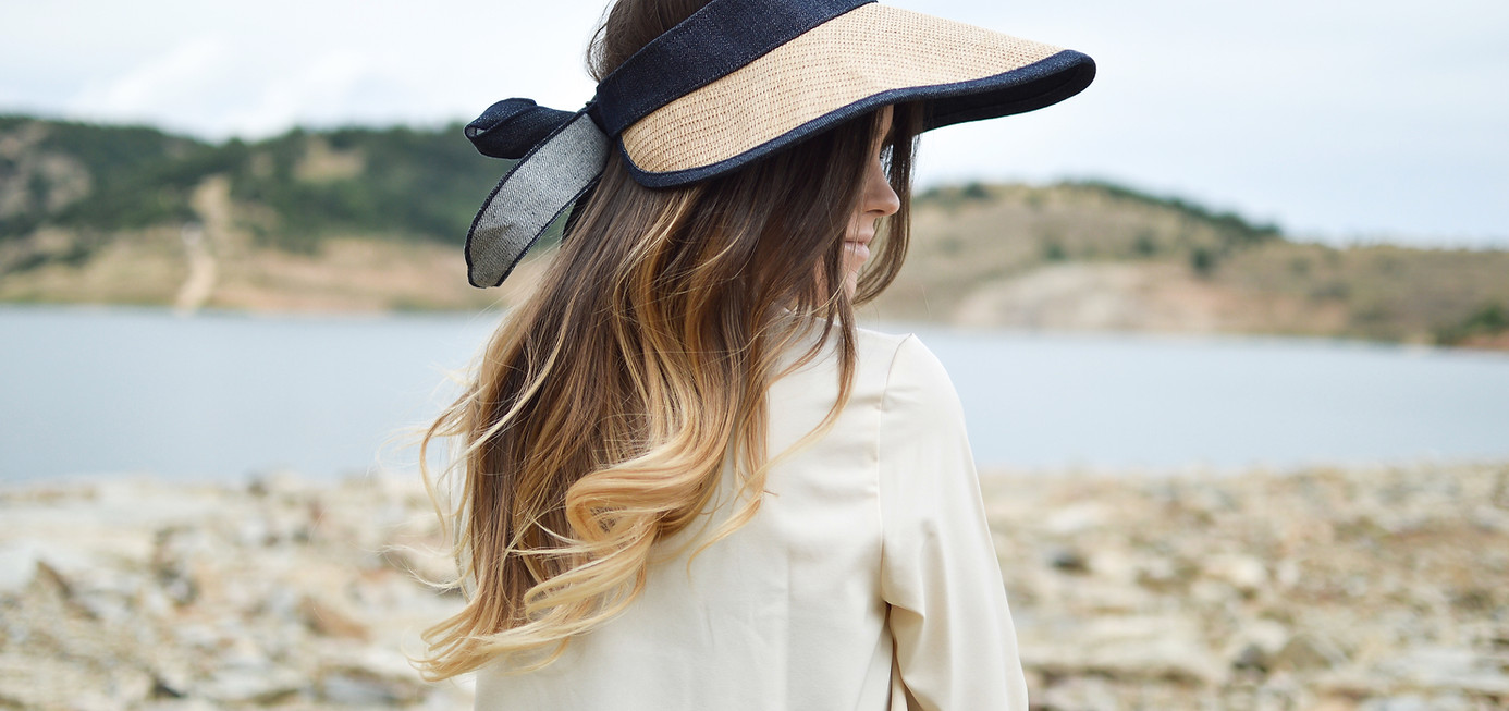 A Woman Wearing a Sun Hat