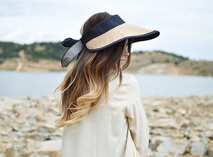 A Woman Wearing a Sun Hat