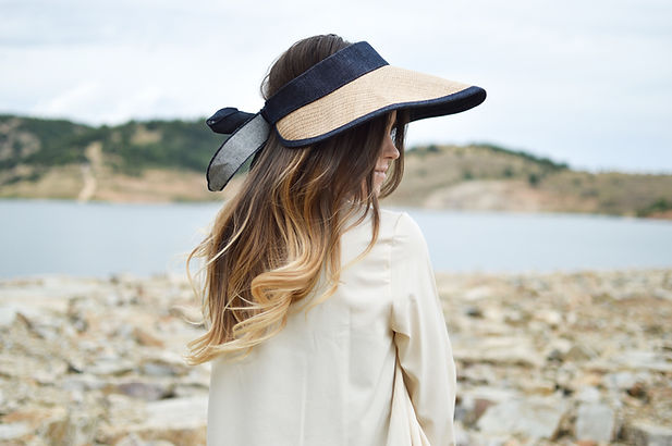 A Woman Wearing a Sun Hat