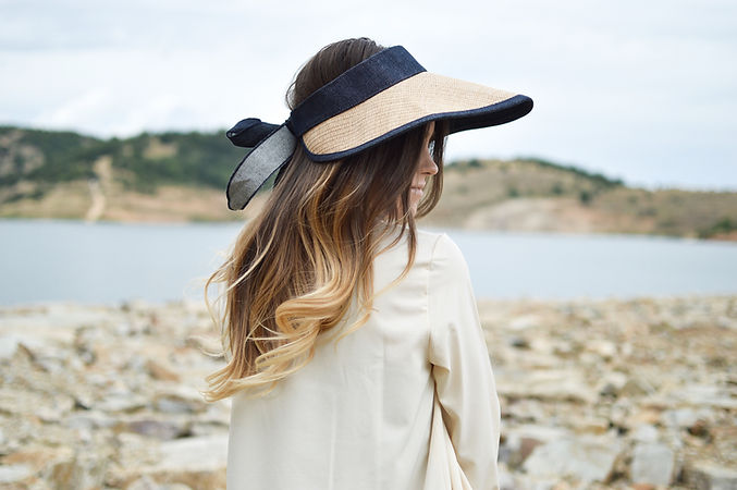 A Woman Wearing a Sun Hat
