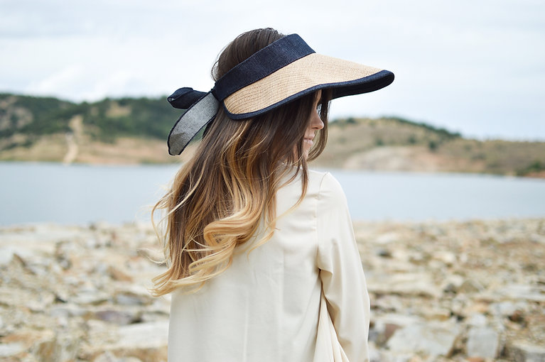 A Woman Wearing a Sun Hat